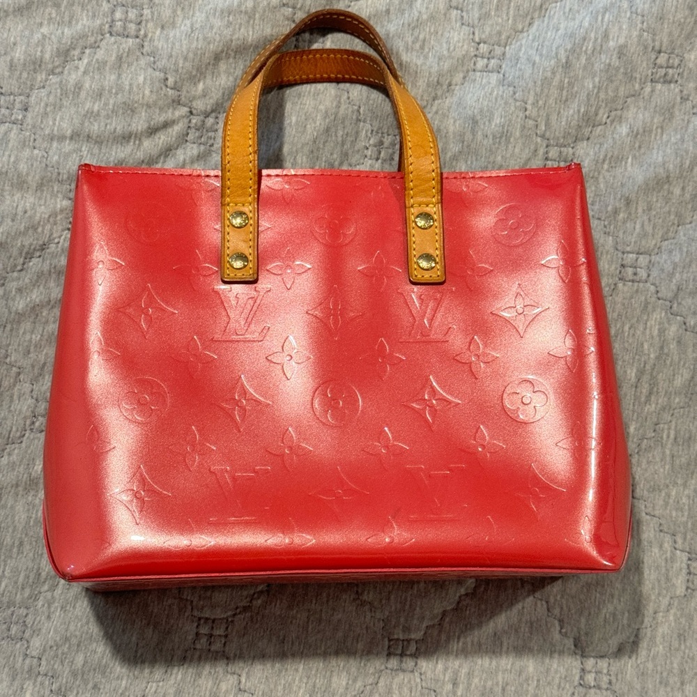 LOUIS VUITTON Vernis Hand Bag Pink Fuchsia